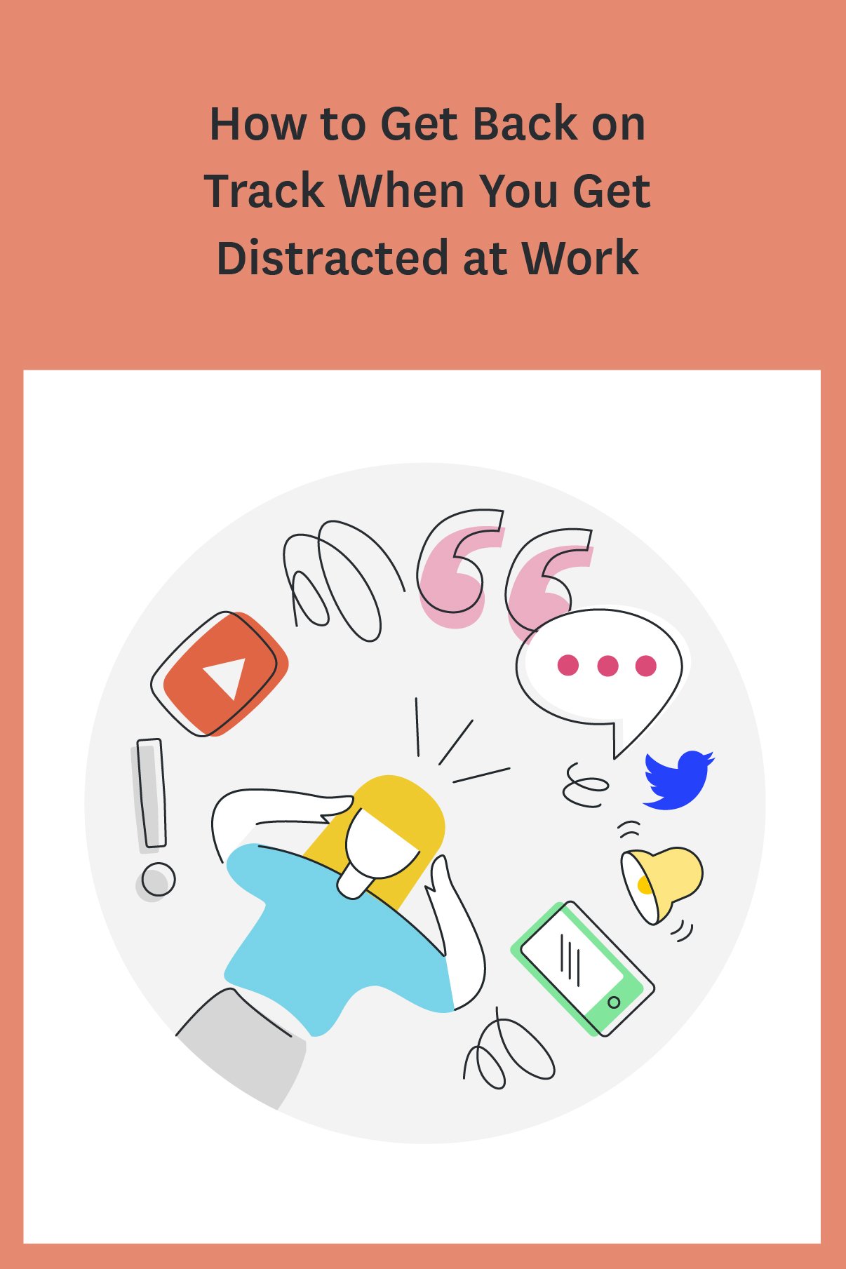 Find yourself getting distracted at work? Between social media, chatty coworkers, needy bosses, and the demands of your daily to do list, it's easy to get distracted. Here are 7 ways to get back on track after you get distracted.