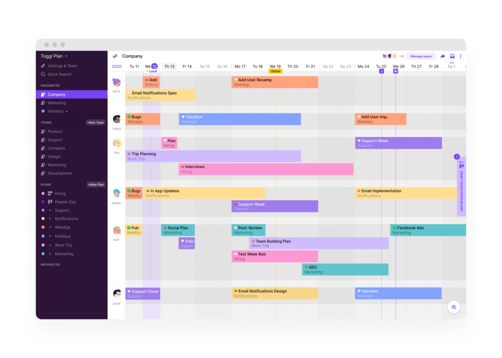 Individual Career Plan Template from toggl.com