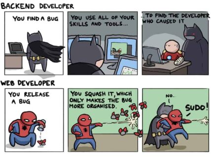 Heroes and Villains of Software Development [Comic]