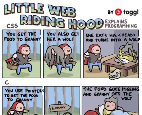 Little Red Riding Hood Teaches Programming [Comic]