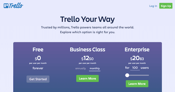 Trello Pricing