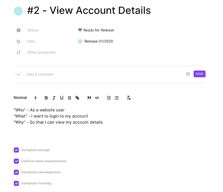 Toggl Plan Task Ready For Release