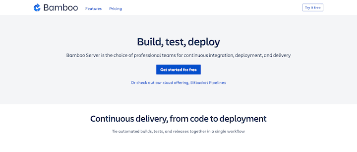 Bamboo Continuous Integration & Deployment Server For Agile Projects