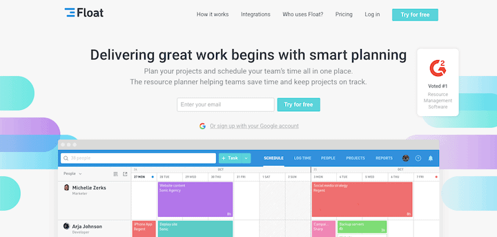 Float - resource scheduling software