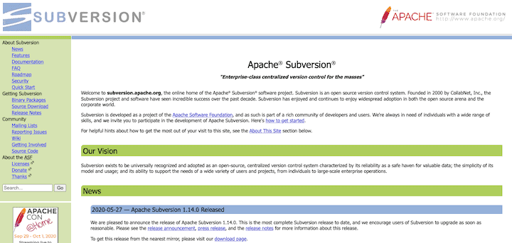 Apache Subversion - Version Control Tool