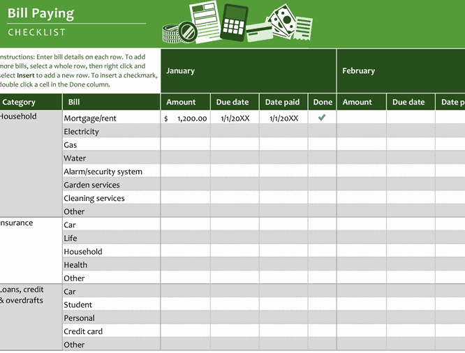 Construction payments schedule template