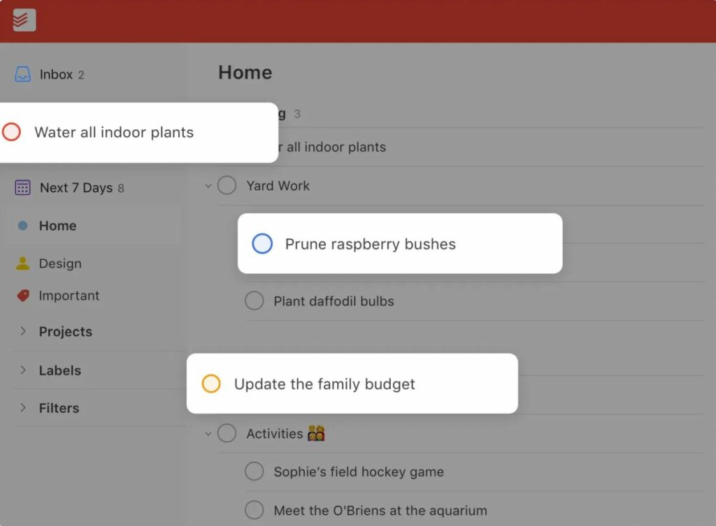 Todoist is a work planning app for individuals and teams