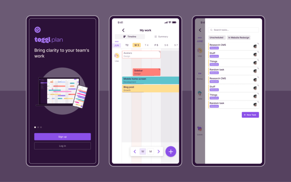 Toggl Plan Q4 2021 updates