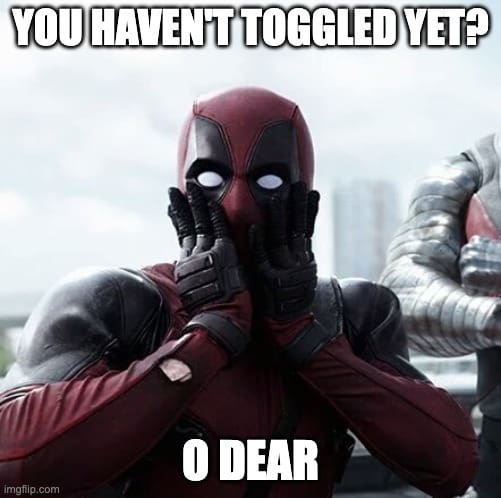 Deadpool character holding his face in shock