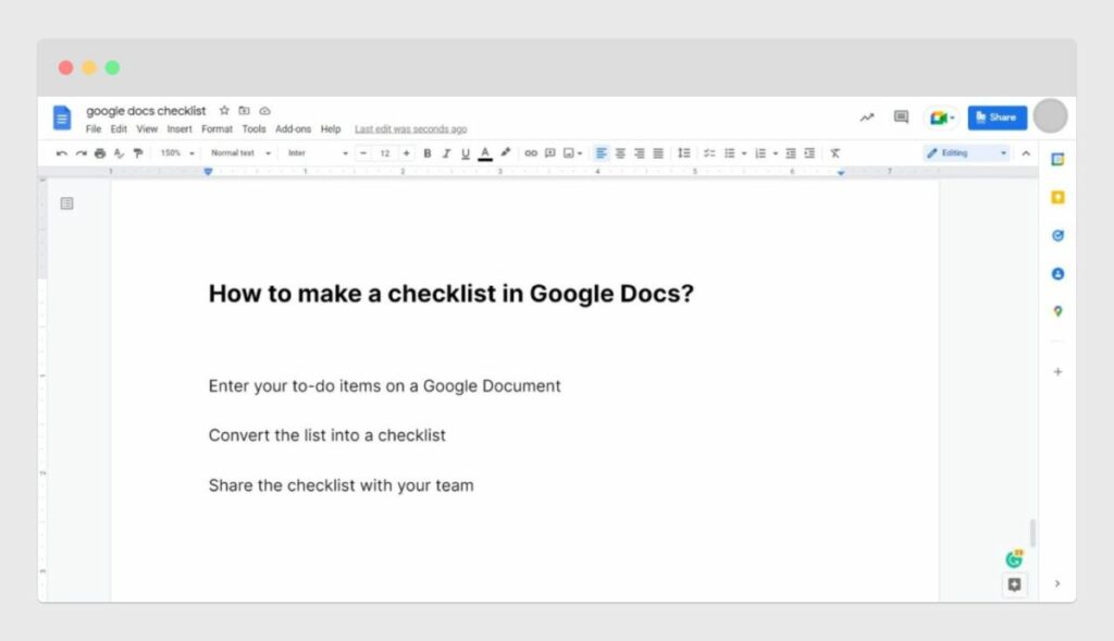 How To Make A Checklist In Google Docs In 3 Simple Steps