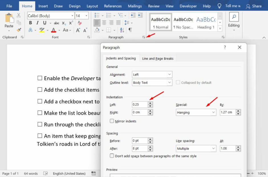 How To Make A Checklist In Microsoft Word In 5 Simple Steps