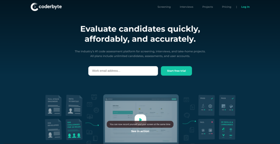 Comparing Vervoe vs Coderbyte vs Toggl Hire: which one's better?