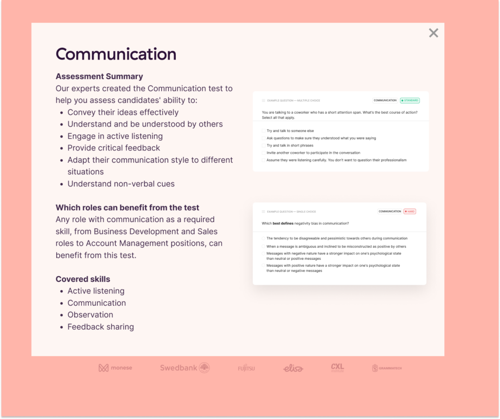 communication skills test