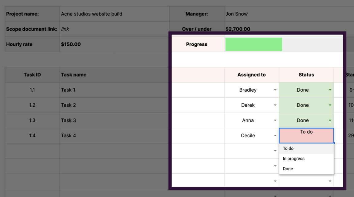 Free Project Budget Template for Excel & Google Sheets