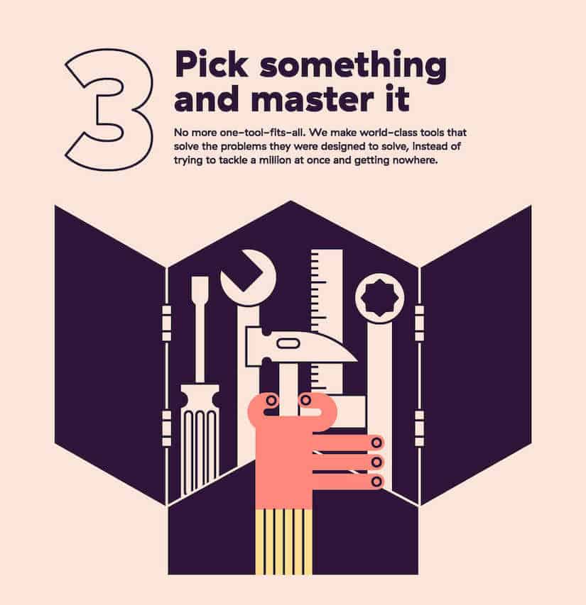 Toggl Manifesto 2: Pick something and master it