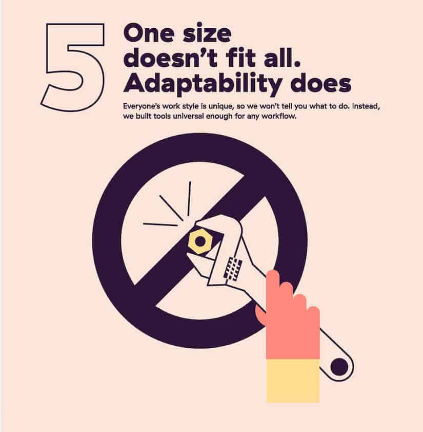 Toggl Manifesto 5: One size doesn't fit all. Adaptability does.