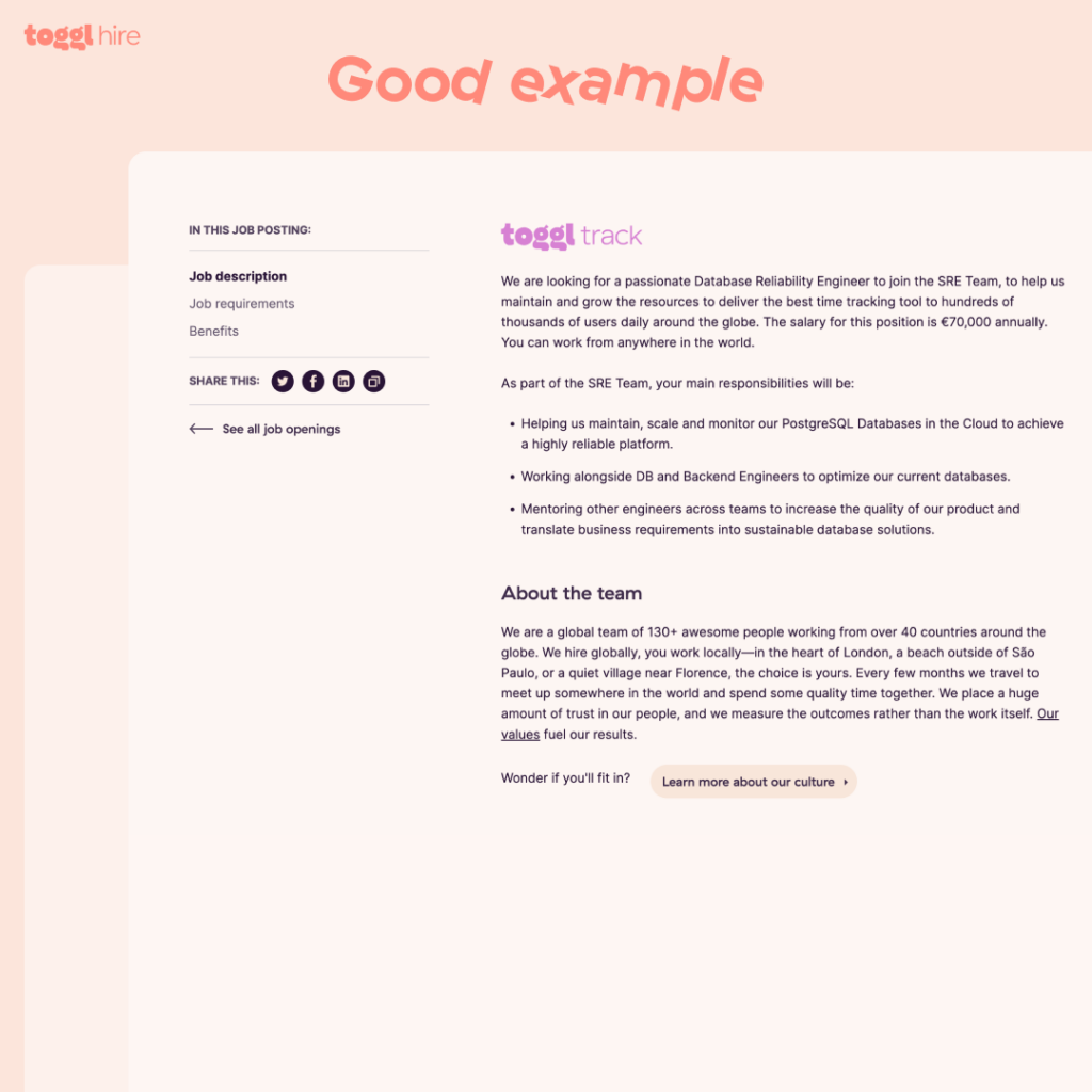 15 Creative Job Description Examples for Inspiration | Toggl Hire