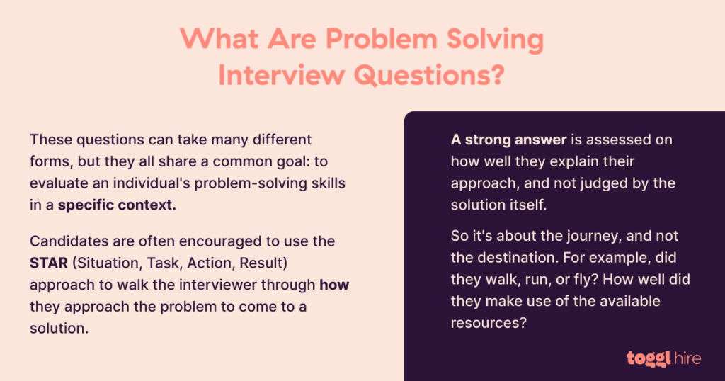 interview questions problem solving and decision making