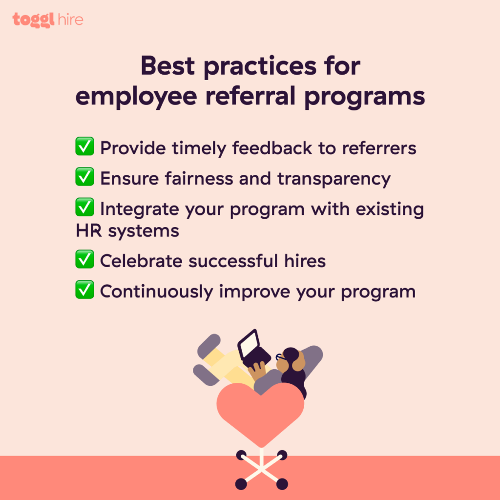 Best practices for employee referral programs