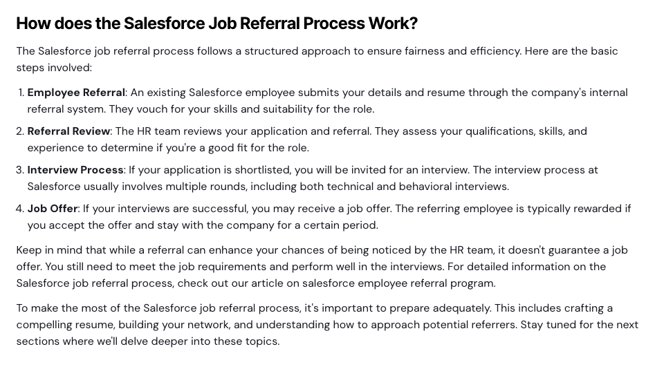 Salesforce job referral program