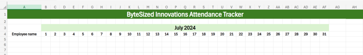 How to Make an Attendance Sheet in Excel: Step-by-Step Guide