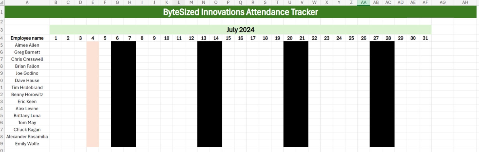 How to Make an Attendance Sheet in Excel: Step-by-Step Guide